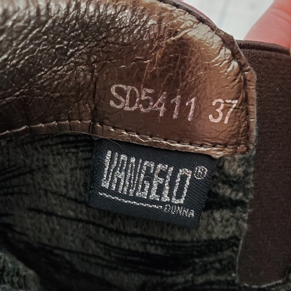 Vangelo Donna Mid Calf  Heeled Dress Boot Bordo Red 37/6.5 - Picture 2 of 16